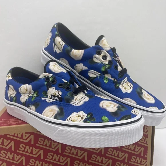Vans Men’s Era (Romantic Floral) Lapis Blue SneakersVN0A38FRVP9